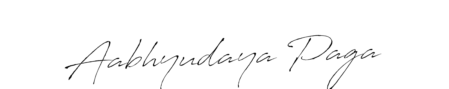 Also we have Aabhyudaya Paga name is the best signature style. Create professional handwritten signature collection using Antro_Vectra autograph style. Aabhyudaya Paga signature style 6 images and pictures png