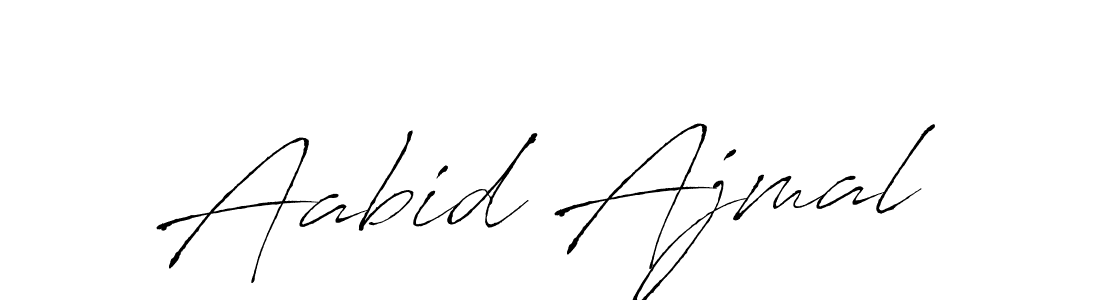 Aabid Ajmal stylish signature style. Best Handwritten Sign (Antro_Vectra) for my name. Handwritten Signature Collection Ideas for my name Aabid Ajmal. Aabid Ajmal signature style 6 images and pictures png