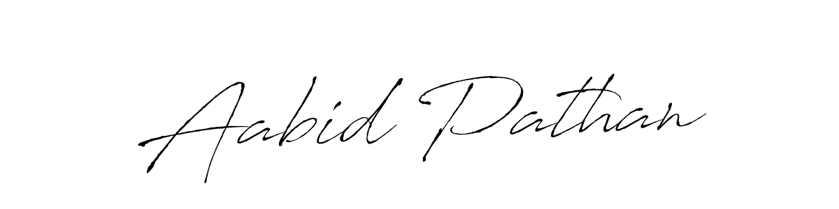 How to make Aabid Pathan name signature. Use Antro_Vectra style for creating short signs online. This is the latest handwritten sign. Aabid Pathan signature style 6 images and pictures png