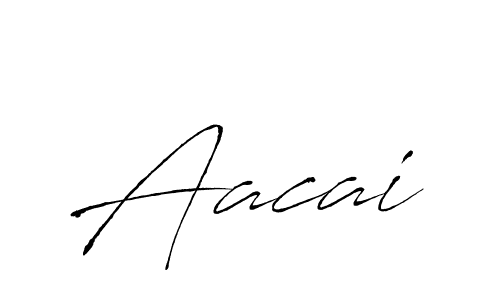 How to make Aacai signature? Antro_Vectra is a professional autograph style. Create handwritten signature for Aacai name. Aacai signature style 6 images and pictures png