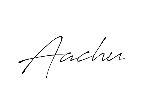 Make a beautiful signature design for name Aachu. With this signature (Antro_Vectra) style, you can create a handwritten signature for free. Aachu signature style 6 images and pictures png