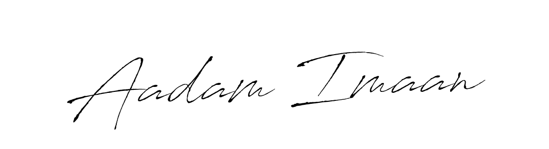 Create a beautiful signature design for name Aadam Imaan. With this signature (Antro_Vectra) fonts, you can make a handwritten signature for free. Aadam Imaan signature style 6 images and pictures png