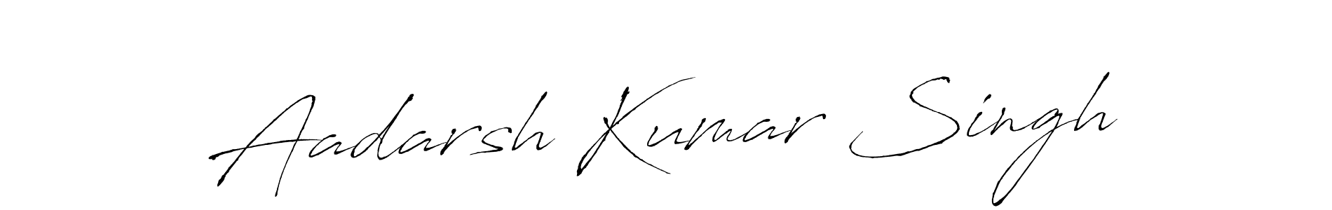 The best way (Antro_Vectra) to make a short signature is to pick only two or three words in your name. The name Aadarsh Kumar Singh include a total of six letters. For converting this name. Aadarsh Kumar Singh signature style 6 images and pictures png