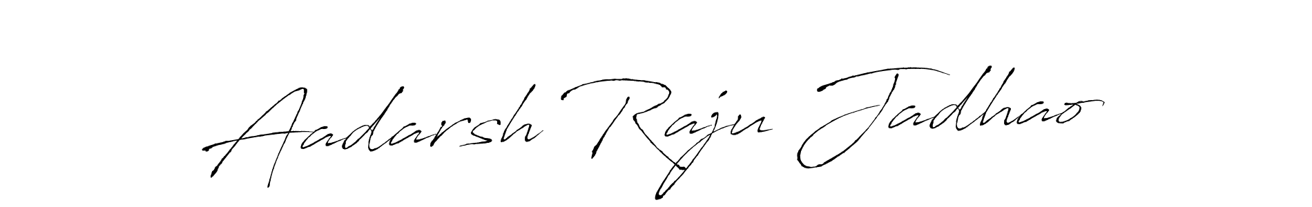 This is the best signature style for the Aadarsh Raju Jadhao name. Also you like these signature font (Antro_Vectra). Mix name signature. Aadarsh Raju Jadhao signature style 6 images and pictures png