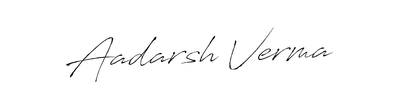 How to make Aadarsh Verma signature? Antro_Vectra is a professional autograph style. Create handwritten signature for Aadarsh Verma name. Aadarsh Verma signature style 6 images and pictures png