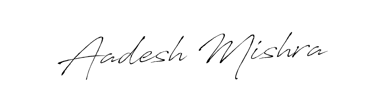 Make a beautiful signature design for name Aadesh Mishra. With this signature (Antro_Vectra) style, you can create a handwritten signature for free. Aadesh Mishra signature style 6 images and pictures png