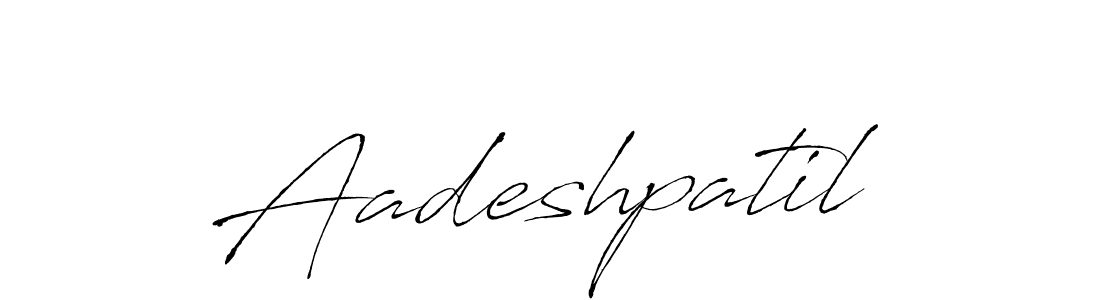 Make a beautiful signature design for name Aadeshpatil. With this signature (Antro_Vectra) style, you can create a handwritten signature for free. Aadeshpatil signature style 6 images and pictures png