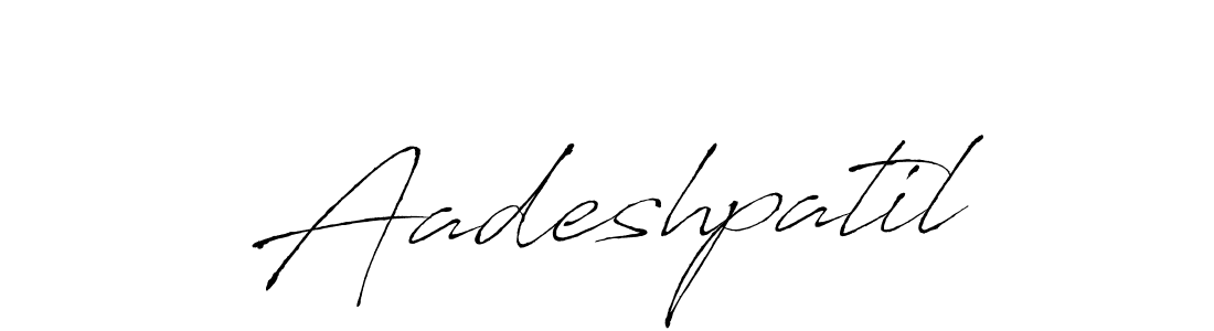 Make a beautiful signature design for name Aadeshpatil. With this signature (Antro_Vectra) style, you can create a handwritten signature for free. Aadeshpatil signature style 6 images and pictures png