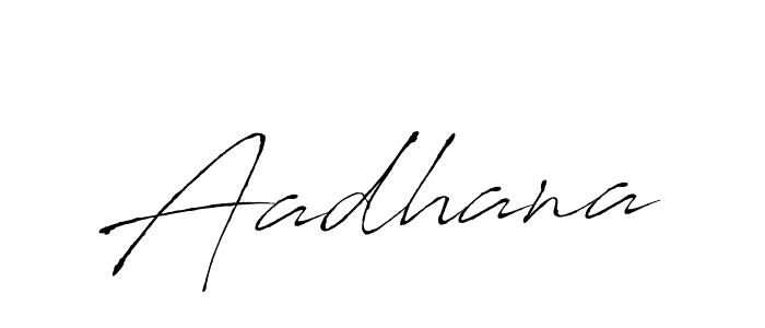 Design your own signature with our free online signature maker. With this signature software, you can create a handwritten (Antro_Vectra) signature for name Aadhana. Aadhana signature style 6 images and pictures png