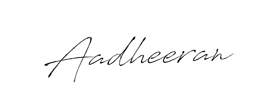 Make a beautiful signature design for name Aadheeran. With this signature (Antro_Vectra) style, you can create a handwritten signature for free. Aadheeran signature style 6 images and pictures png