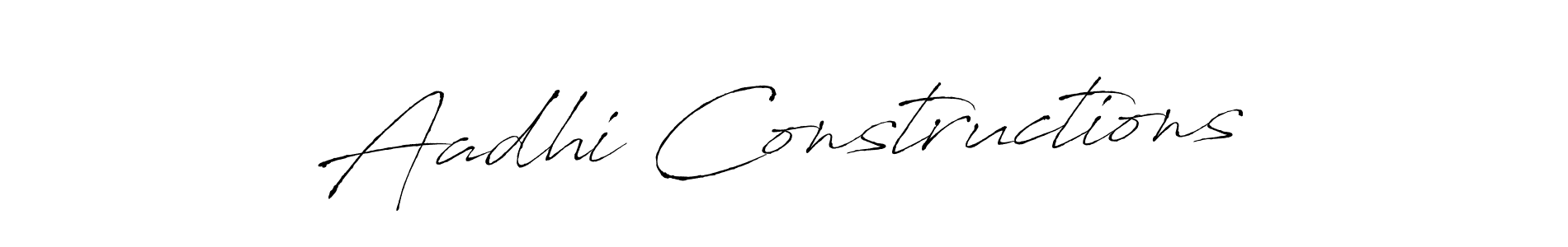 It looks lik you need a new signature style for name Aadhi Constructions. Design unique handwritten (Antro_Vectra) signature with our free signature maker in just a few clicks. Aadhi Constructions signature style 6 images and pictures png