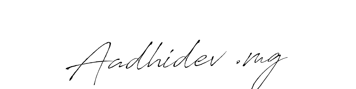 Similarly Antro_Vectra is the best handwritten signature design. Signature creator online .You can use it as an online autograph creator for name Aadhidev .mg. Aadhidev .mg signature style 6 images and pictures png