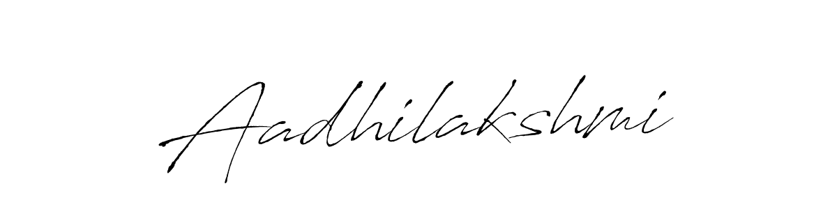 Use a signature maker to create a handwritten signature online. With this signature software, you can design (Antro_Vectra) your own signature for name Aadhilakshmi. Aadhilakshmi signature style 6 images and pictures png