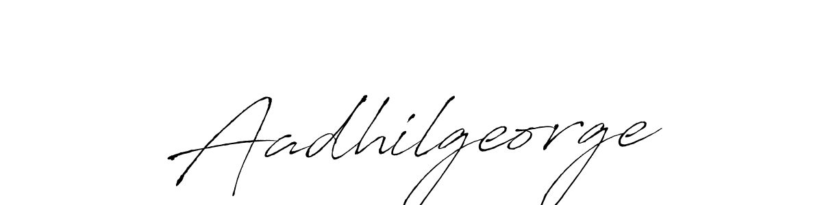 Aadhilgeorge stylish signature style. Best Handwritten Sign (Antro_Vectra) for my name. Handwritten Signature Collection Ideas for my name Aadhilgeorge. Aadhilgeorge signature style 6 images and pictures png