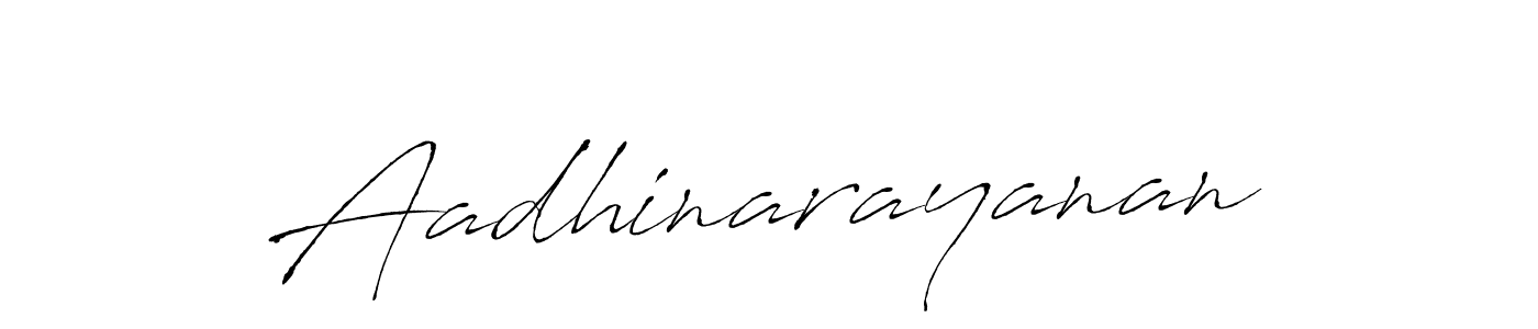 How to make Aadhinarayanan name signature. Use Antro_Vectra style for creating short signs online. This is the latest handwritten sign. Aadhinarayanan signature style 6 images and pictures png