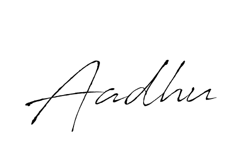 How to make Aadhu signature? Antro_Vectra is a professional autograph style. Create handwritten signature for Aadhu name. Aadhu signature style 6 images and pictures png