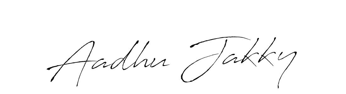 It looks lik you need a new signature style for name Aadhu Jakky. Design unique handwritten (Antro_Vectra) signature with our free signature maker in just a few clicks. Aadhu Jakky signature style 6 images and pictures png