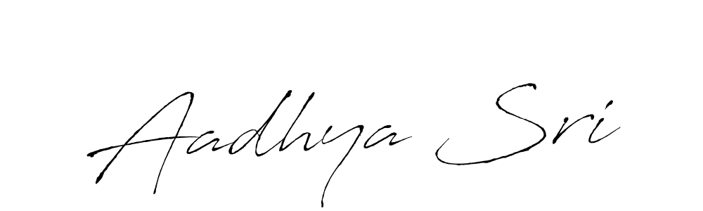 Create a beautiful signature design for name Aadhya Sri. With this signature (Antro_Vectra) fonts, you can make a handwritten signature for free. Aadhya Sri signature style 6 images and pictures png