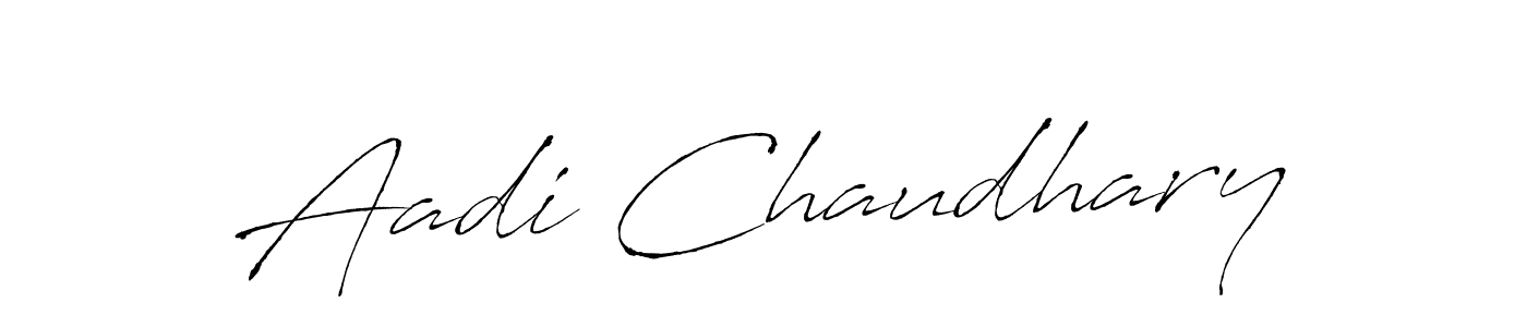 Design your own signature with our free online signature maker. With this signature software, you can create a handwritten (Antro_Vectra) signature for name Aadi Chaudhary. Aadi Chaudhary signature style 6 images and pictures png