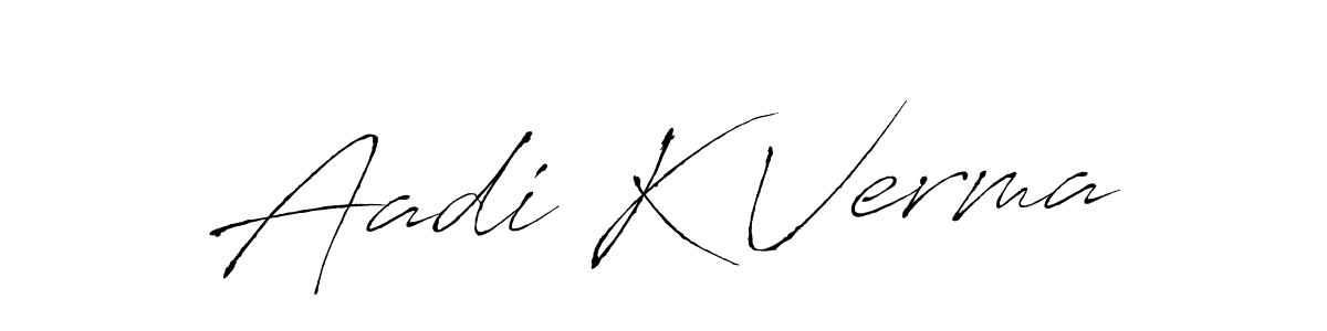 The best way (Antro_Vectra) to make a short signature is to pick only two or three words in your name. The name Aadi K Verma include a total of six letters. For converting this name. Aadi K Verma signature style 6 images and pictures png