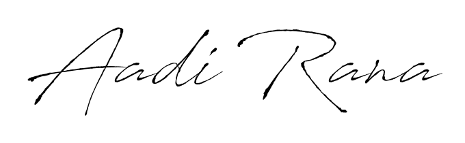 How to make Aadi Rana signature? Antro_Vectra is a professional autograph style. Create handwritten signature for Aadi Rana name. Aadi Rana signature style 6 images and pictures png