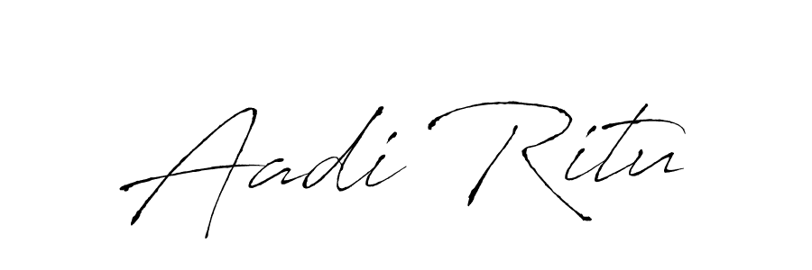 Make a beautiful signature design for name Aadi Ritu. With this signature (Antro_Vectra) style, you can create a handwritten signature for free. Aadi Ritu signature style 6 images and pictures png