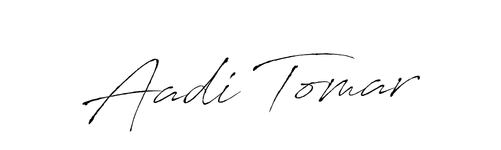 Antro_Vectra is a professional signature style that is perfect for those who want to add a touch of class to their signature. It is also a great choice for those who want to make their signature more unique. Get Aadi Tomar name to fancy signature for free. Aadi Tomar signature style 6 images and pictures png