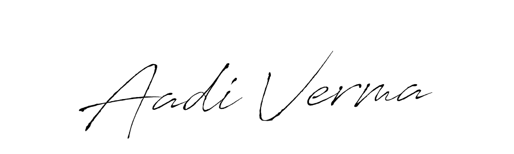 Similarly Antro_Vectra is the best handwritten signature design. Signature creator online .You can use it as an online autograph creator for name Aadi Verma. Aadi Verma signature style 6 images and pictures png