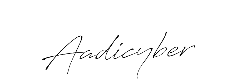 How to make Aadicyber signature? Antro_Vectra is a professional autograph style. Create handwritten signature for Aadicyber name. Aadicyber signature style 6 images and pictures png
