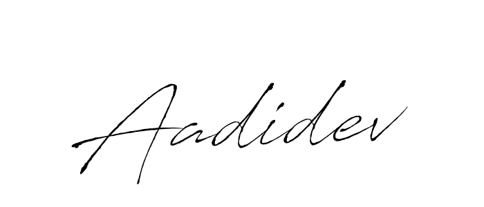 Use a signature maker to create a handwritten signature online. With this signature software, you can design (Antro_Vectra) your own signature for name Aadidev. Aadidev signature style 6 images and pictures png