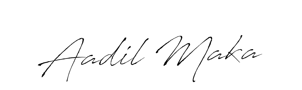 Similarly Antro_Vectra is the best handwritten signature design. Signature creator online .You can use it as an online autograph creator for name Aadil Maka. Aadil Maka signature style 6 images and pictures png