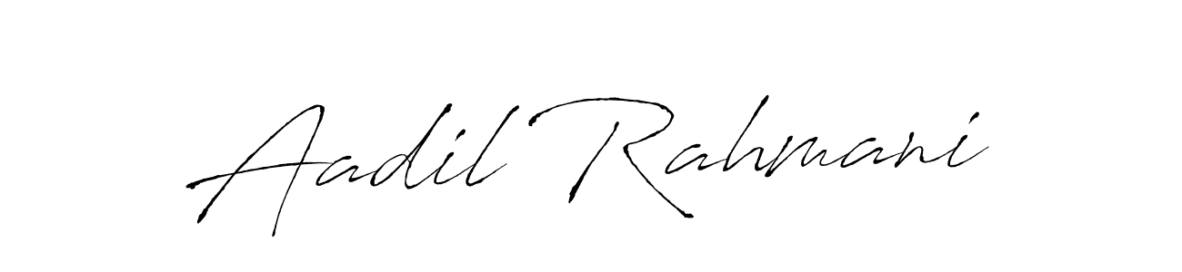 Aadil Rahmani stylish signature style. Best Handwritten Sign (Antro_Vectra) for my name. Handwritten Signature Collection Ideas for my name Aadil Rahmani. Aadil Rahmani signature style 6 images and pictures png