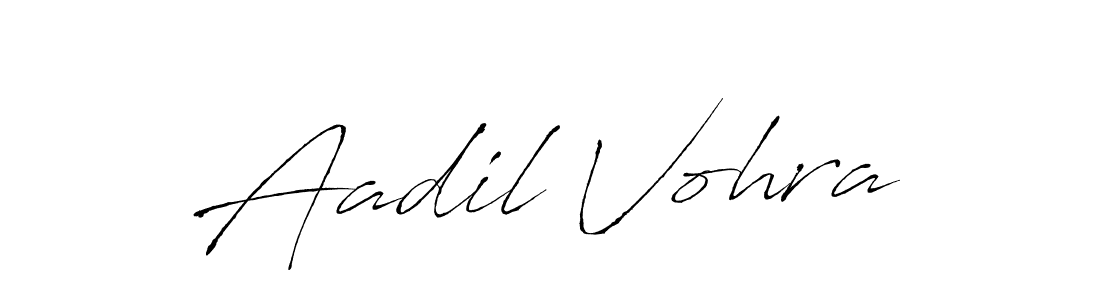 Make a beautiful signature design for name Aadil Vohra. With this signature (Antro_Vectra) style, you can create a handwritten signature for free. Aadil Vohra signature style 6 images and pictures png