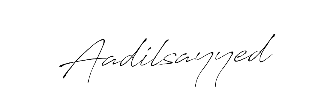 How to make Aadilsayyed name signature. Use Antro_Vectra style for creating short signs online. This is the latest handwritten sign. Aadilsayyed signature style 6 images and pictures png