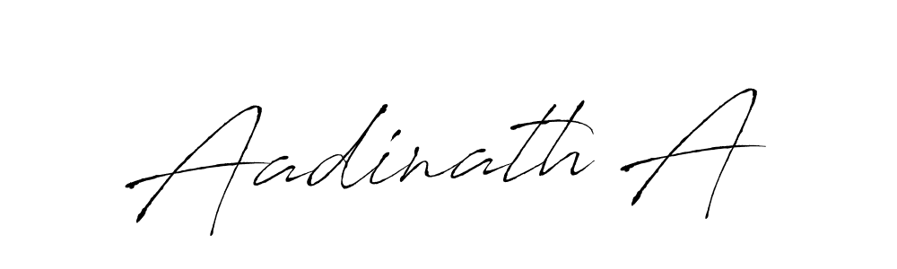 Make a beautiful signature design for name Aadinath A. With this signature (Antro_Vectra) style, you can create a handwritten signature for free. Aadinath A signature style 6 images and pictures png