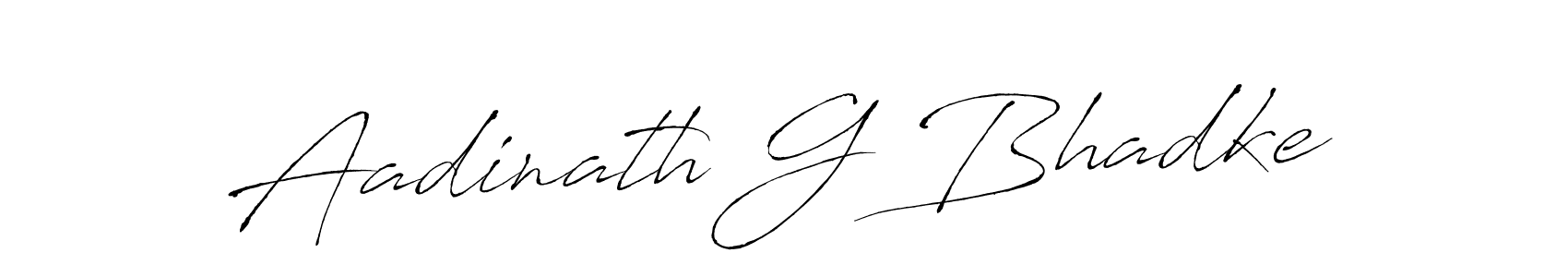 Antro_Vectra is a professional signature style that is perfect for those who want to add a touch of class to their signature. It is also a great choice for those who want to make their signature more unique. Get Aadinath G Bhadke name to fancy signature for free. Aadinath G Bhadke signature style 6 images and pictures png