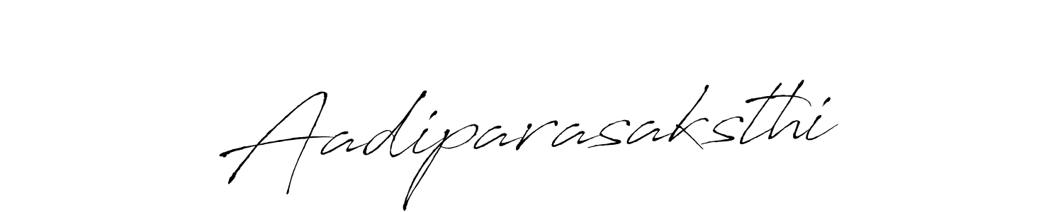 How to make Aadiparasaksthi name signature. Use Antro_Vectra style for creating short signs online. This is the latest handwritten sign. Aadiparasaksthi signature style 6 images and pictures png