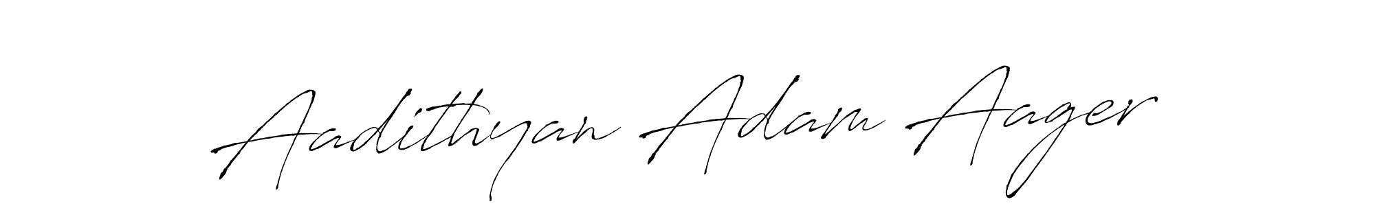 Also we have Aadithyan Adam Aager name is the best signature style. Create professional handwritten signature collection using Antro_Vectra autograph style. Aadithyan Adam Aager signature style 6 images and pictures png