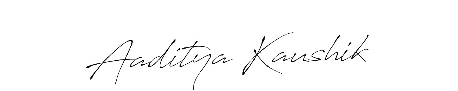 Aaditya Kaushik stylish signature style. Best Handwritten Sign (Antro_Vectra) for my name. Handwritten Signature Collection Ideas for my name Aaditya Kaushik. Aaditya Kaushik signature style 6 images and pictures png