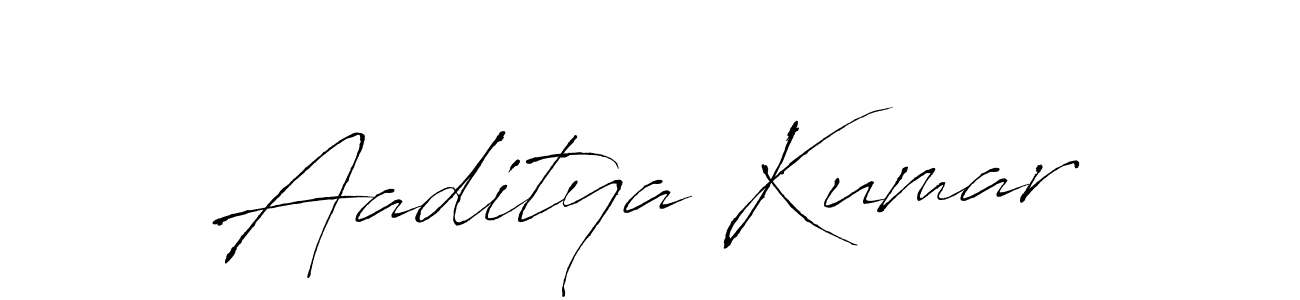 How to make Aaditya Kumar name signature. Use Antro_Vectra style for creating short signs online. This is the latest handwritten sign. Aaditya Kumar signature style 6 images and pictures png