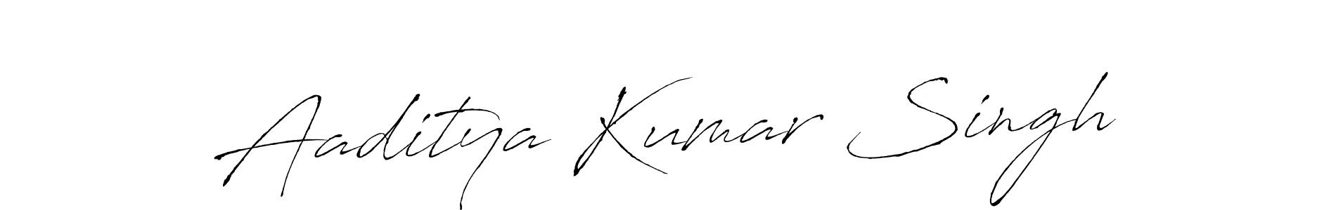 Create a beautiful signature design for name Aaditya Kumar Singh. With this signature (Antro_Vectra) fonts, you can make a handwritten signature for free. Aaditya Kumar Singh signature style 6 images and pictures png