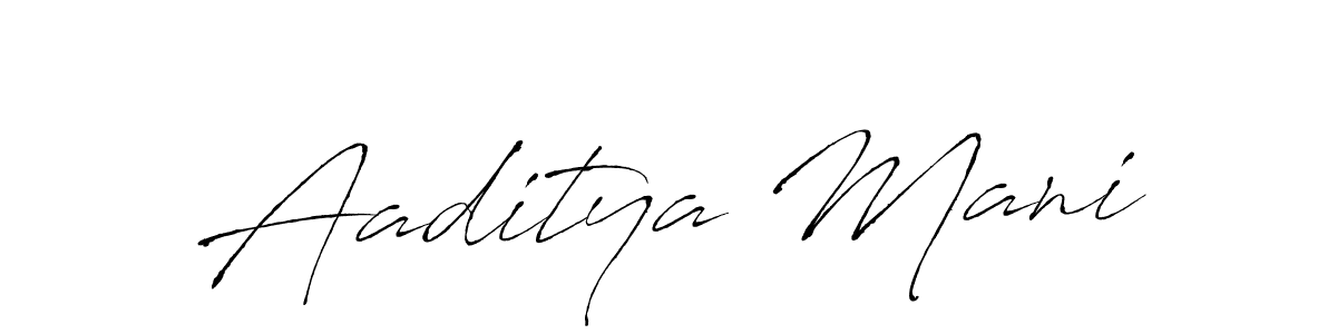 Aaditya Mani stylish signature style. Best Handwritten Sign (Antro_Vectra) for my name. Handwritten Signature Collection Ideas for my name Aaditya Mani. Aaditya Mani signature style 6 images and pictures png