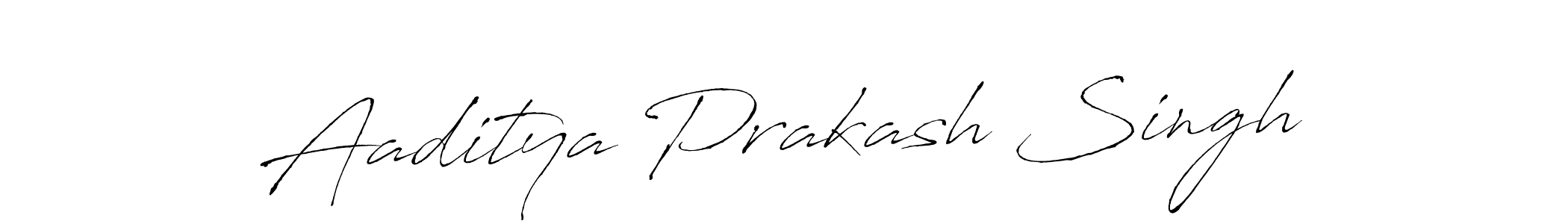 Make a beautiful signature design for name Aaditya Prakash Singh. With this signature (Antro_Vectra) style, you can create a handwritten signature for free. Aaditya Prakash Singh signature style 6 images and pictures png