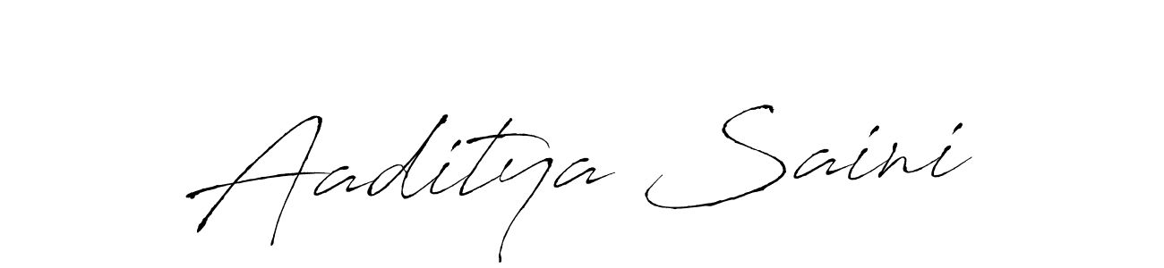 Aaditya Saini stylish signature style. Best Handwritten Sign (Antro_Vectra) for my name. Handwritten Signature Collection Ideas for my name Aaditya Saini. Aaditya Saini signature style 6 images and pictures png