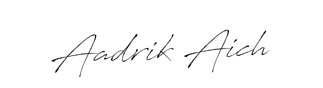 Aadrik Aich stylish signature style. Best Handwritten Sign (Antro_Vectra) for my name. Handwritten Signature Collection Ideas for my name Aadrik Aich. Aadrik Aich signature style 6 images and pictures png