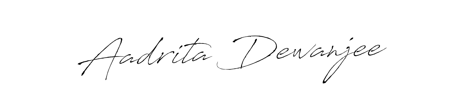 Aadrita Dewanjee stylish signature style. Best Handwritten Sign (Antro_Vectra) for my name. Handwritten Signature Collection Ideas for my name Aadrita Dewanjee. Aadrita Dewanjee signature style 6 images and pictures png