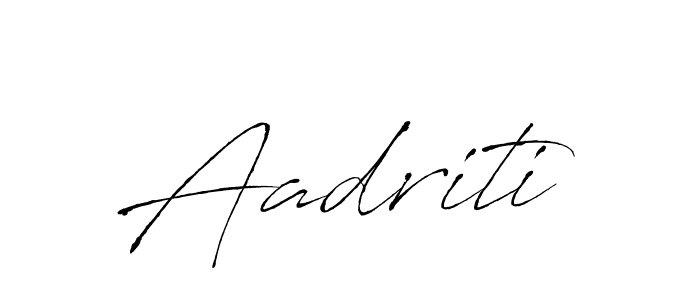 How to make Aadriti signature? Antro_Vectra is a professional autograph style. Create handwritten signature for Aadriti name. Aadriti signature style 6 images and pictures png