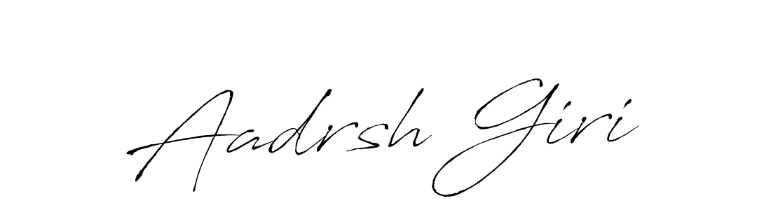 Create a beautiful signature design for name Aadrsh Giri. With this signature (Antro_Vectra) fonts, you can make a handwritten signature for free. Aadrsh Giri signature style 6 images and pictures png