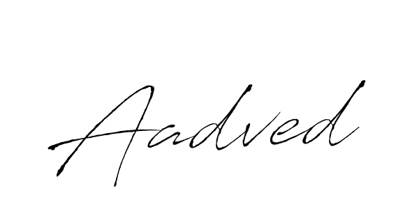 Aadved stylish signature style. Best Handwritten Sign (Antro_Vectra) for my name. Handwritten Signature Collection Ideas for my name Aadved. Aadved signature style 6 images and pictures png