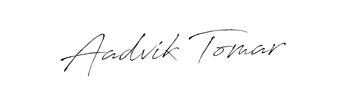 This is the best signature style for the Aadvik Tomar name. Also you like these signature font (Antro_Vectra). Mix name signature. Aadvik Tomar signature style 6 images and pictures png